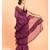 Suta Purple Solid Pure Cotton Ruffle Saree