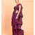 Suta Purple Solid Pure Cotton Ruffle Saree
