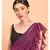 Suta Purple Solid Pure Cotton Ruffle Saree