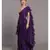 Suta Women Violet Pure Cotton Solid Ruffle Saree