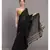 Suta Black  Yellow Floral Motifs Pure Cotton Saree
