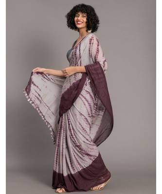 Suta Mauve Burgundy Tie and Dye Saree 4