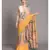 Suta Women Yellow  Peach Tie and Dye Saree
