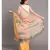 Suta Women Yellow  Peach Tie and Dye Saree