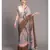 Suta Women Peach  Brown Cotton Tie and Dye Saree