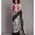 White & Black Tie and Dye pure cotton  Saree