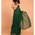 Suta Green & Red Solid Pure Cotton Saree