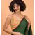 Suta Green & Red Solid Pure Cotton Saree