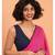 Suta Women Pink  Black Solid Cotton Saree