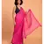 Suta Women Pink  Black Solid Cotton Saree