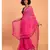 Suta Women Pink  Black Solid Cotton Saree