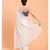 Suta Women White & Blue Solid Cotton Saree