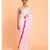 Suta White Pink stripes Pure Cotton Saree