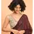 Suta Women Maroon  Black stripes Pure Cotton Saree