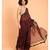 Suta Women Maroon  Black stripes Pure Cotton Saree