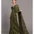 Suta Olive Green  Black stripes  Pure Cotton Saree
