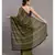 Suta Olive Green  Black stripes  Pure Cotton Saree