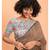 Suta Brown stripes Pure Cotton Saree