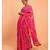 Suta Pink Floral motif Poly Cotton Saree