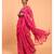 Suta Pink Floral motif Poly Cotton Saree