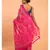 Suta Pink Floral motif Poly Cotton Saree