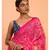 Suta Pink Floral motif Poly Cotton Saree