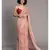 Suta Beige Pink Floral Pure Cotton Printed Saree