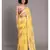 Suta Yellow Black Printed Pure Cotton Saree