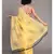 Suta Yellow Black Printed Pure Cotton Saree
