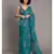 Suta Teal  Pink Floral Printed Pure Cotton Saree
