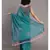 Suta Teal  Pink Floral Printed Pure Cotton Saree