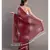 Suta Maroon White Floral Printed Pure Cotton Saree