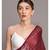 Suta Maroon White Floral Printed Pure Cotton Saree