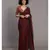 Suta Maroon Green Solid Cotton stripes Saree
