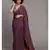 Suta Purple  Orange Solid Cotton Saree