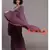 Suta Purple  Orange Solid Cotton Saree