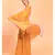 Suta Mustard Pink Solid Cotton stripes Saree