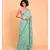 Suta Teal  Black stripes Solid Cotton Saree