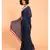 Suta Navy Blue Pink Solid Cotton stripes Saree