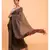 Suta Brown Red Solid Cotton stripes Saree