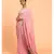 Suta Pink Turquoise Blue Solid Cotton stripes Saree