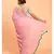 Suta Pink Turquoise Blue Solid Cotton stripes Saree