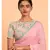 Suta Pink Turquoise Blue Solid Cotton stripes Saree