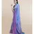 Pink And Sky Blue Hand Crafted Cotton Modal Saree
