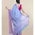 Pink And Sky Blue Hand Crafted Cotton Modal Saree