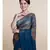 Brown And Blue Hand Crafted Cotton Modal Saree