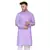 Purple plain cotton men-kurtas
