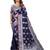 Dark blue woven art silk sarees saree with blouse