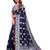 Dark blue woven art silk sarees saree with blouse