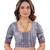 Dark blue woven art silk sarees saree with blouse